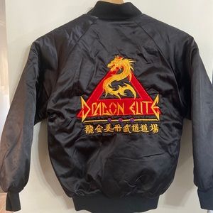 Vintage Satin Jacket / Kids Bomber Jacket / Childs Vintage Coat